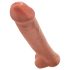 King Cock 15 - milžiniškas dildo (38 cm) - tamsiai natūralus