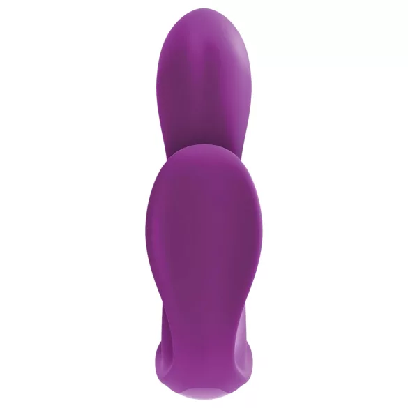 Visiška ekstazė 3in1 - įkraunamas, radijo kontroliuojamas trigubas vibratorius (violetinis)