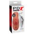 PDX Double Stroker - 2in1 tikroviškas masturbatorius (tamsi natūrali spalva)