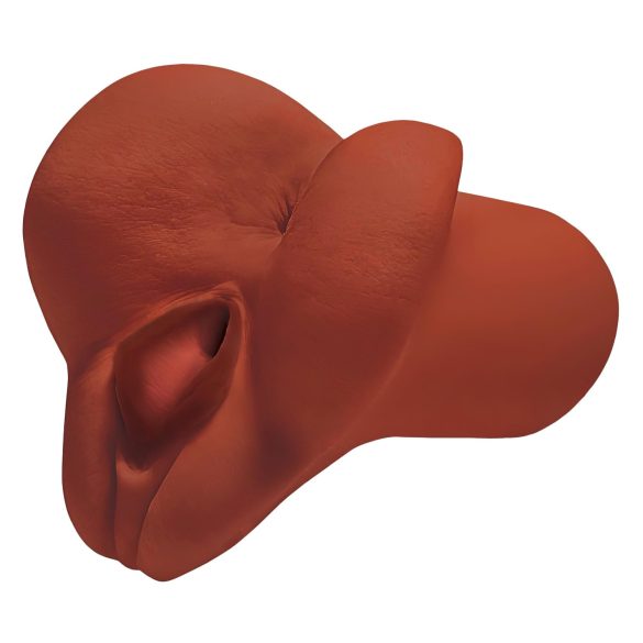 PDX - 2in1 masturbaatorius vyrams - realistiška oda - ruda