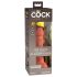 King Cock Elite 6 - realistiškas dildo su siurbtuku - 15 cm - tamsus