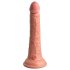 King Cock Elite 7 – siurbtuku tvirtinamas, tikroviškas dildo (18 cm) – natūralus