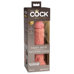   King Cock Elite 8 - realistiškas dildo su siurbtuku - 20cm natūralios spalvos