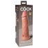 King Cock Elite 8 - realistiškas dildo su siurbtuku - 20cm natūralios spalvos