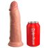 King Cock Elite 8 - realistiškas dildo su siurbtuku - 20cm natūralios spalvos