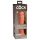 King Cock Elite 8 - lipnus dildo (20 cm) - tamsus natūralus