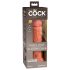 King Cock Elite 8 - lipnus dildo (20 cm) - tamsus natūralus
