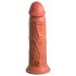 King Cock Elite 8 - lipnus dildo (20 cm) - tamsus natūralus