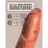 King Cock Elite 8 - dildo su siurbtuku - 20 cm - tamsi kūno spalva