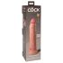 King Cock Elite 9 – tikroviškas siurbtuko dildo (23 cm) – kūno spalvos