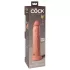 King Cock Elite 9 - realistiškas dildo su siurbtuku 23cm - kūno spalvos