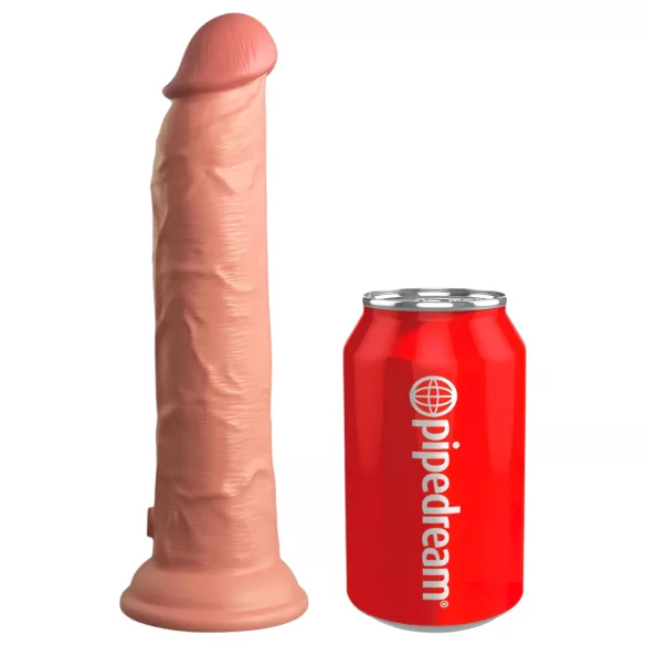 King Cock Elite 9 - realistiškas dildo su siurbtuku 23cm - kūno spalvos