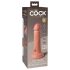 King Cock Elite 6 - tikroviškas vibratorius 15 cm (tamsi kūno spalva)