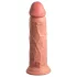 King Cock Elite 8 - vibratorius su siurbtuku - 20 cm - kūno spalvos