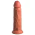 King Cock Elite 8 - realistiškas vibratorius 20cm - tamsi kūno spalva