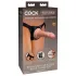 King Cock Elite - dirželis su dildo pradedantiesiems - natūralios spalvos
