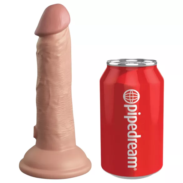 King Cock Elite - dirželis su dildo pradedantiesiems - natūralios spalvos