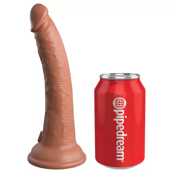 King Cock Elite Comfy - prisegamas dildo su diržu - tamsi kūno spalva