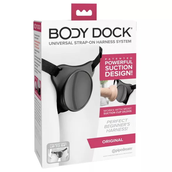 Body Dock OG - prisegamas apatinis elementas su siurbtuku (juodas)