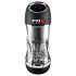 PDX ViewTube Pro - siurbimo-vibracijos masturbatorius (juodas)