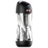 PDX ViewTube Pro - siurbimo-vibracijos masturbatorius (juodas)