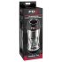 PDX ViewTube Pro - siurbimo-vibracijos masturbatorius (juodas)