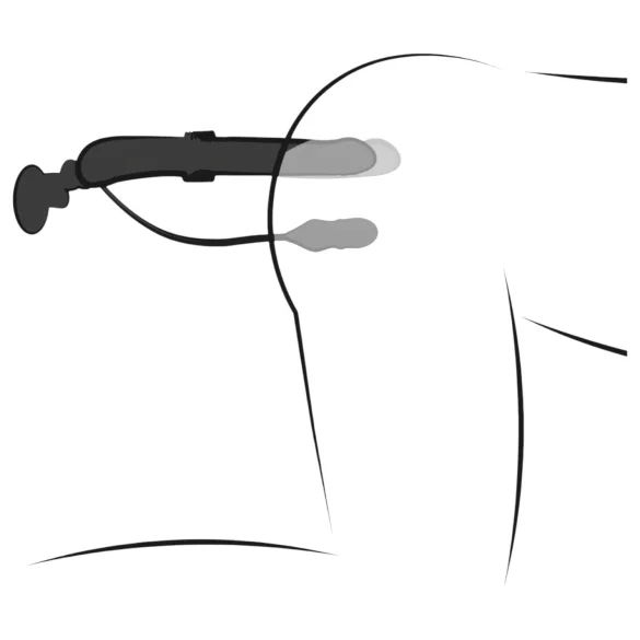 Fetish - stūmoklinis vibratorius - juodas