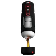   PDX Elite Milk Me Hotter - vyriškas masturbatorius su šildymu - juodas