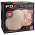 PDX Elite - siurbiamas ir vibruojantis 2 in 1 masturbatorius (natūralus)