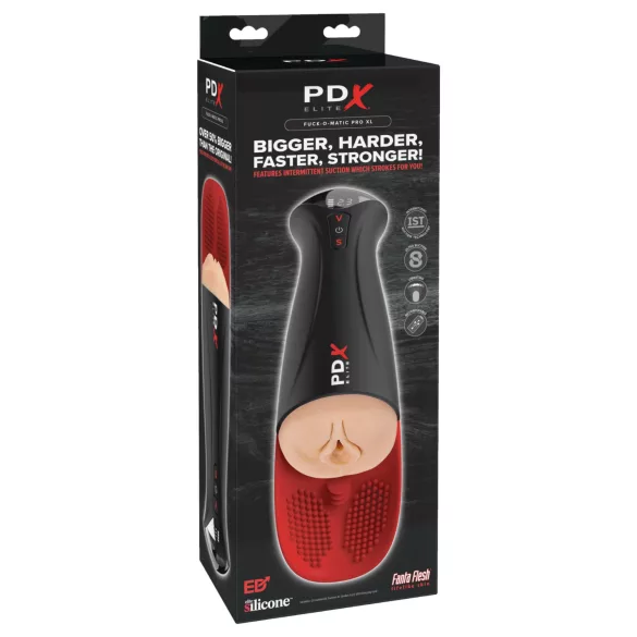 PDX Elite Fuck-O-Matic Pro XL automatinis siurbimo masturbatorius - juodas