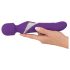 Javida Wand & Pearl - 2-in-1 masažo vibratorius (violetinis)