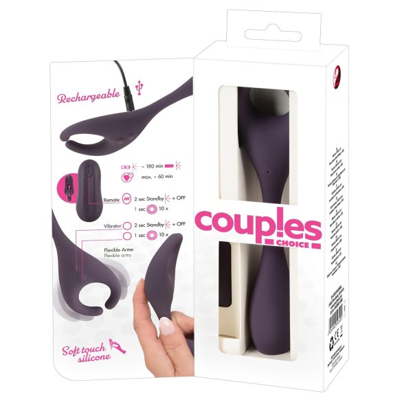 Couples Choice - poroms vibratoriaus - 2 varikliai - įkraunamas - violetinis