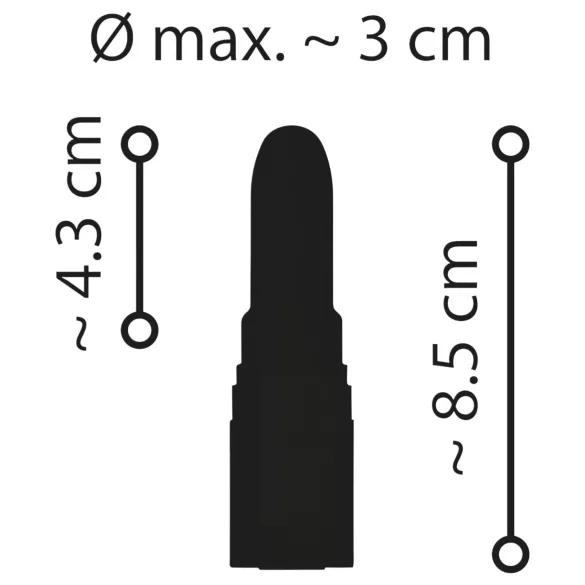 Emerald Love - vandeniui atsparus raudonas vibratorius lūpdažis - įkraunamas