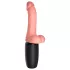 King Cock Plus 6,5 - dildo su vibruojančia funkcija ir sėklidėmis - kūno spalvos