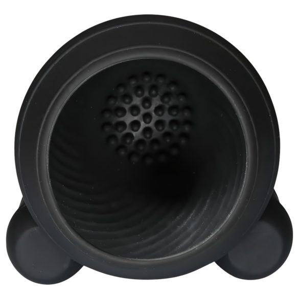 Rebel - vibruojantis galvutės masažuoklis dviem varikliais - juodas