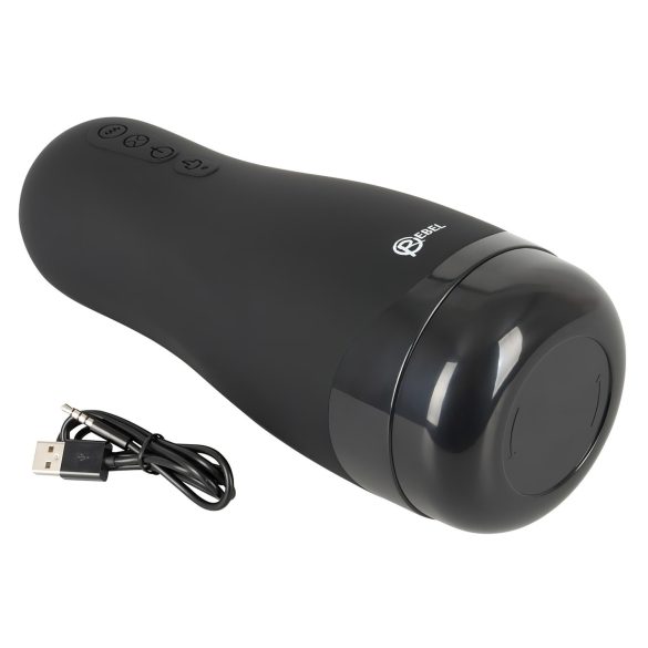 Rebel - masturbatorius vyrams - 3 funkcijos, šildomas, įkraunamas - fleshlight