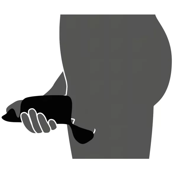 Rebel - varpos galvutės vibratorius su 3 varikliais - juodas