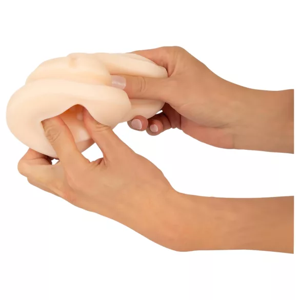 WYNE 01 - masturbatorius vyrams - vibruojantis, siurbimo, šildomas - juodas