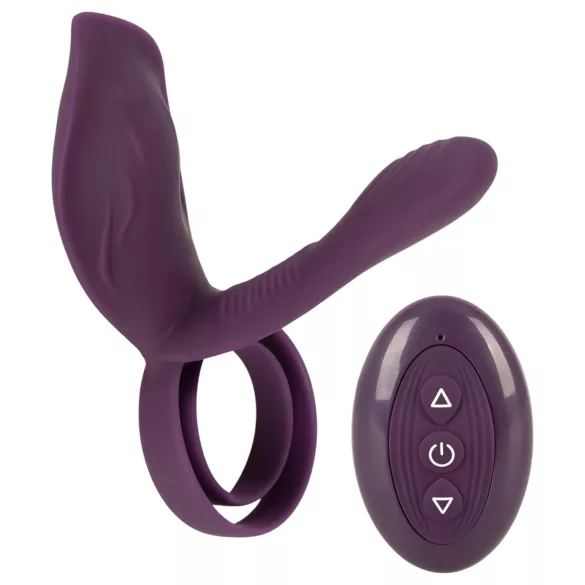 Couples Choice - vibruojantis žiedas poroms - įkraunamas - violetinis