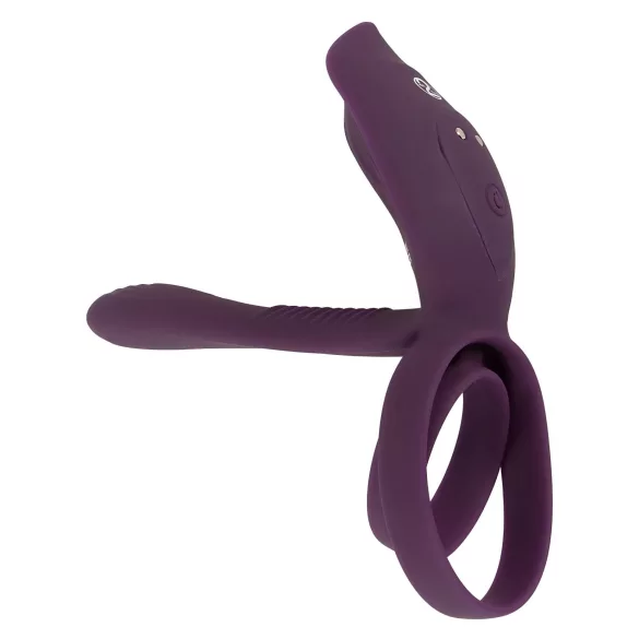 Couples Choice - vibruojantis žiedas poroms - įkraunamas - violetinis