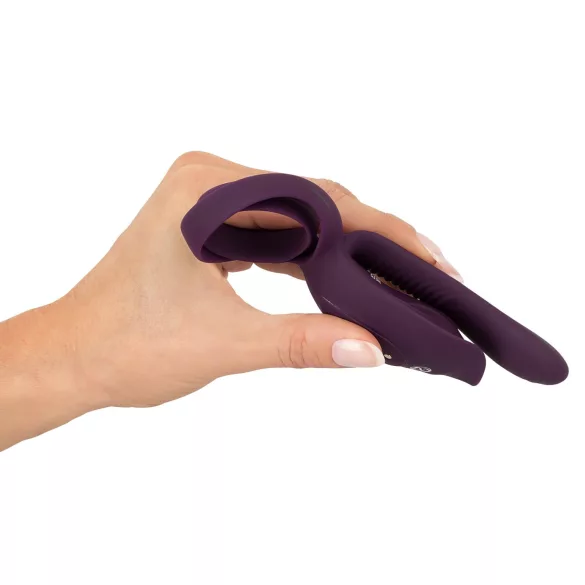 Couples Choice - vibruojantis žiedas poroms - įkraunamas - violetinis