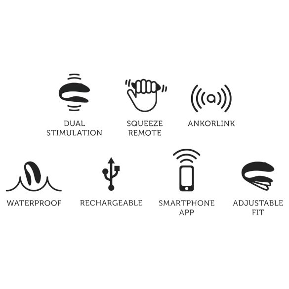 We-Vibe Chorus - porų vibratorius - išmanusis, įkraunamas - oranžinis
