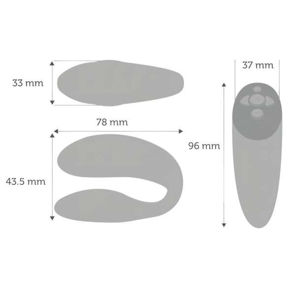 We-Vibe Chorus - porų vibratorius - išmanusis, įkraunamas - oranžinis
