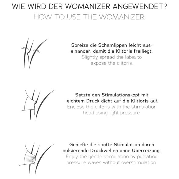 Womanizer Premium 2 - klitorio stimuliatorius su oro bangomis - raudonas