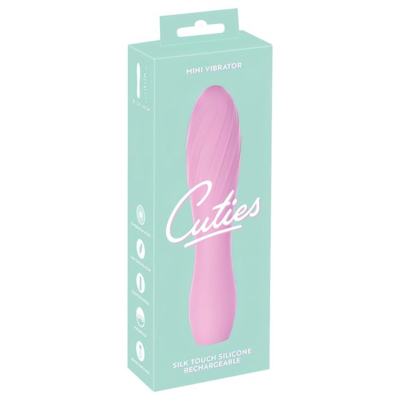 Cuties Mini 3 - pakraunamas, atsparus vandeniui rožinis vibratorius