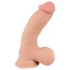 Nature Skin - dildo su oda - 20cm - kūno spalvos