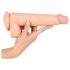 Nature Skin - dildo su oda - 25 cm natūralios spalvos