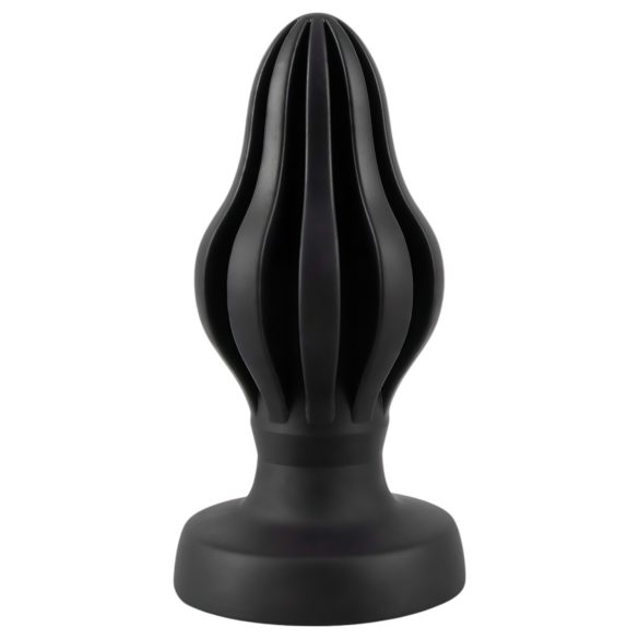 ANOS - gofruoto paviršiaus analinis kaištis - 5 cm (juodas)