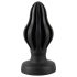 ANOS - gofruoto paviršiaus analinis kaištis - 5 cm (juodas)