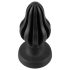 ANOS - gofruoto paviršiaus analinis kaištis - 5 cm (juodas)